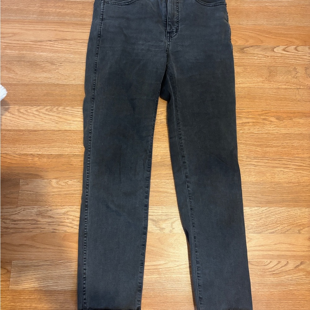 Madewell Stovepipe 27 Black Denim Jeans